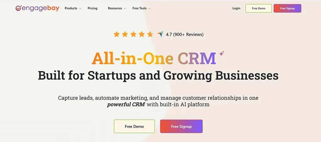 EngageBay all-in-one CRM as a cheaper HubSpot alternative