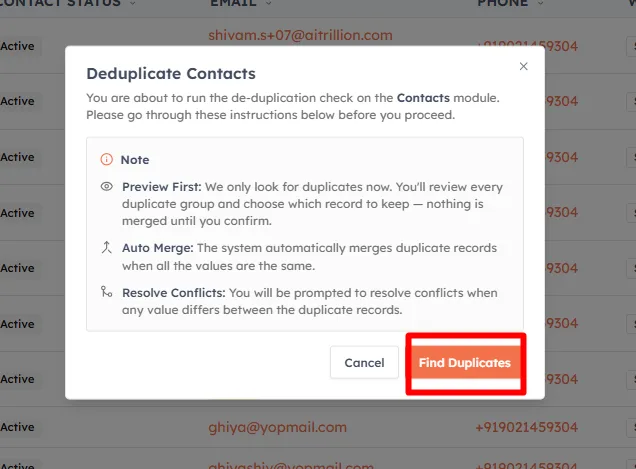 Run a deduplication scan