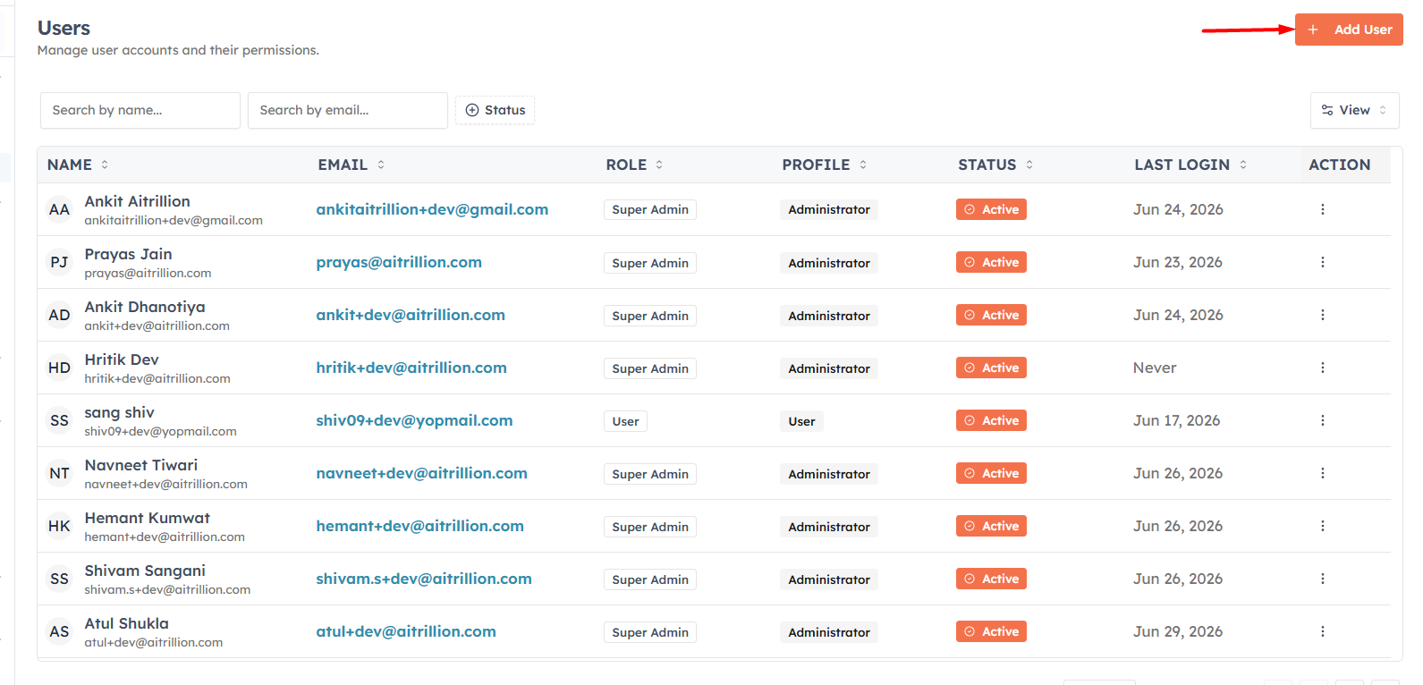 Step 3 — Click Add User