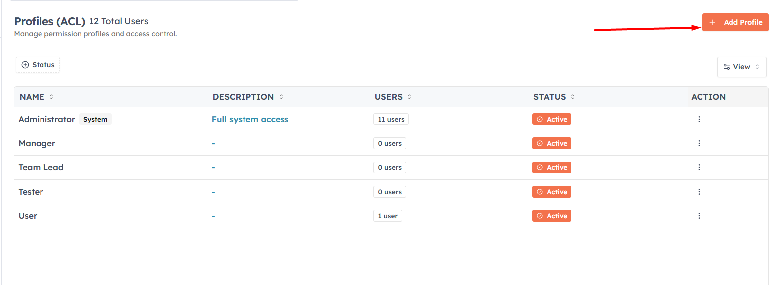 Step 3 — Click Add Profile