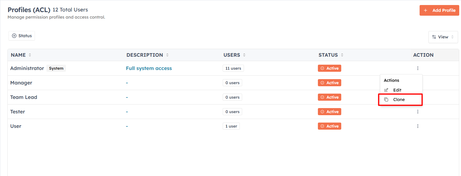 Step 6 — Click on Create Profile