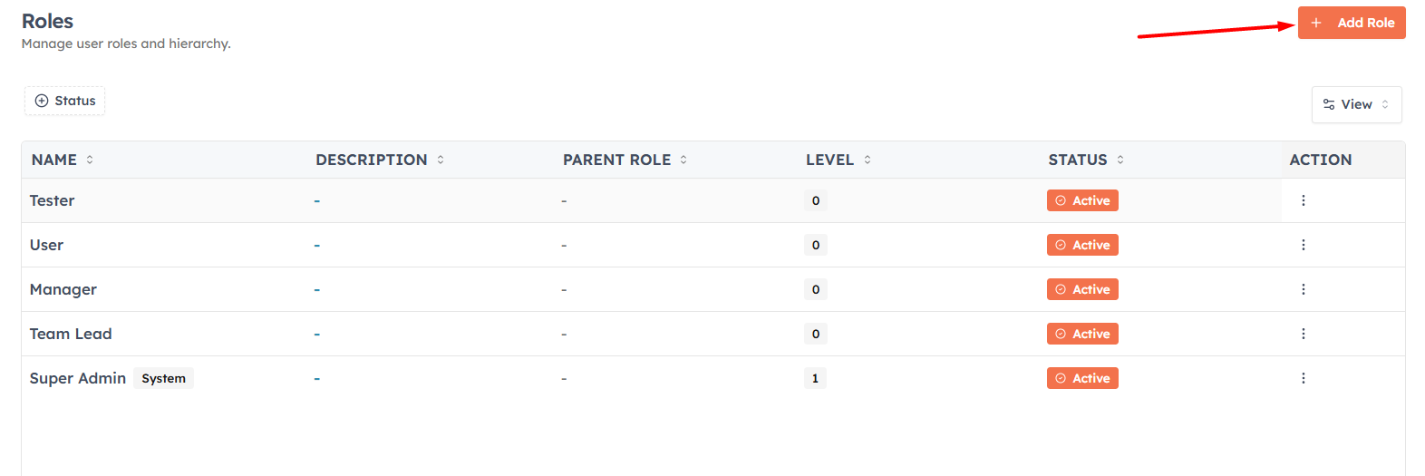 Step 3 — Click New Role