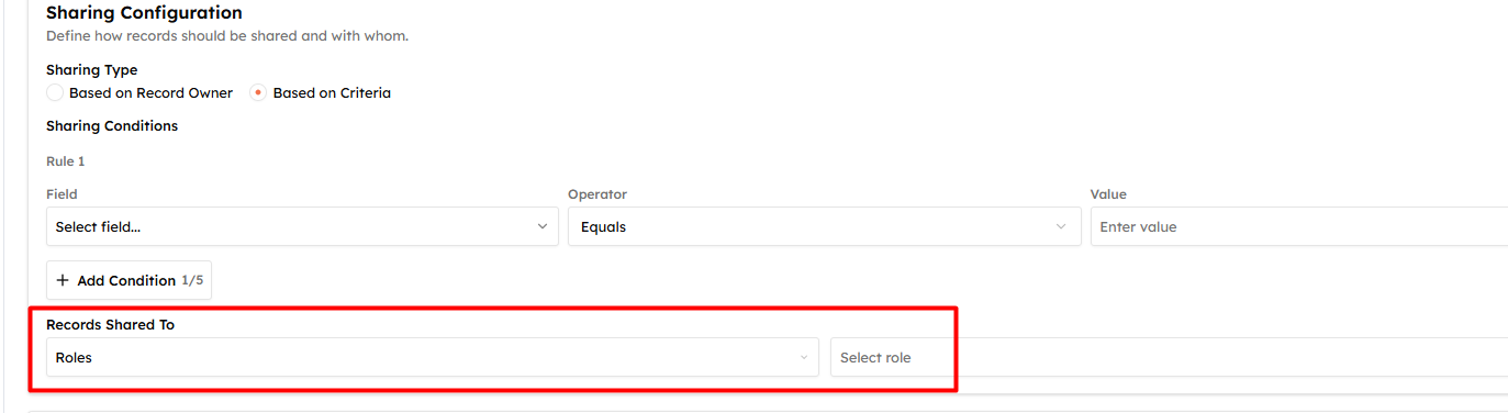 Step 7 — Records Shared To