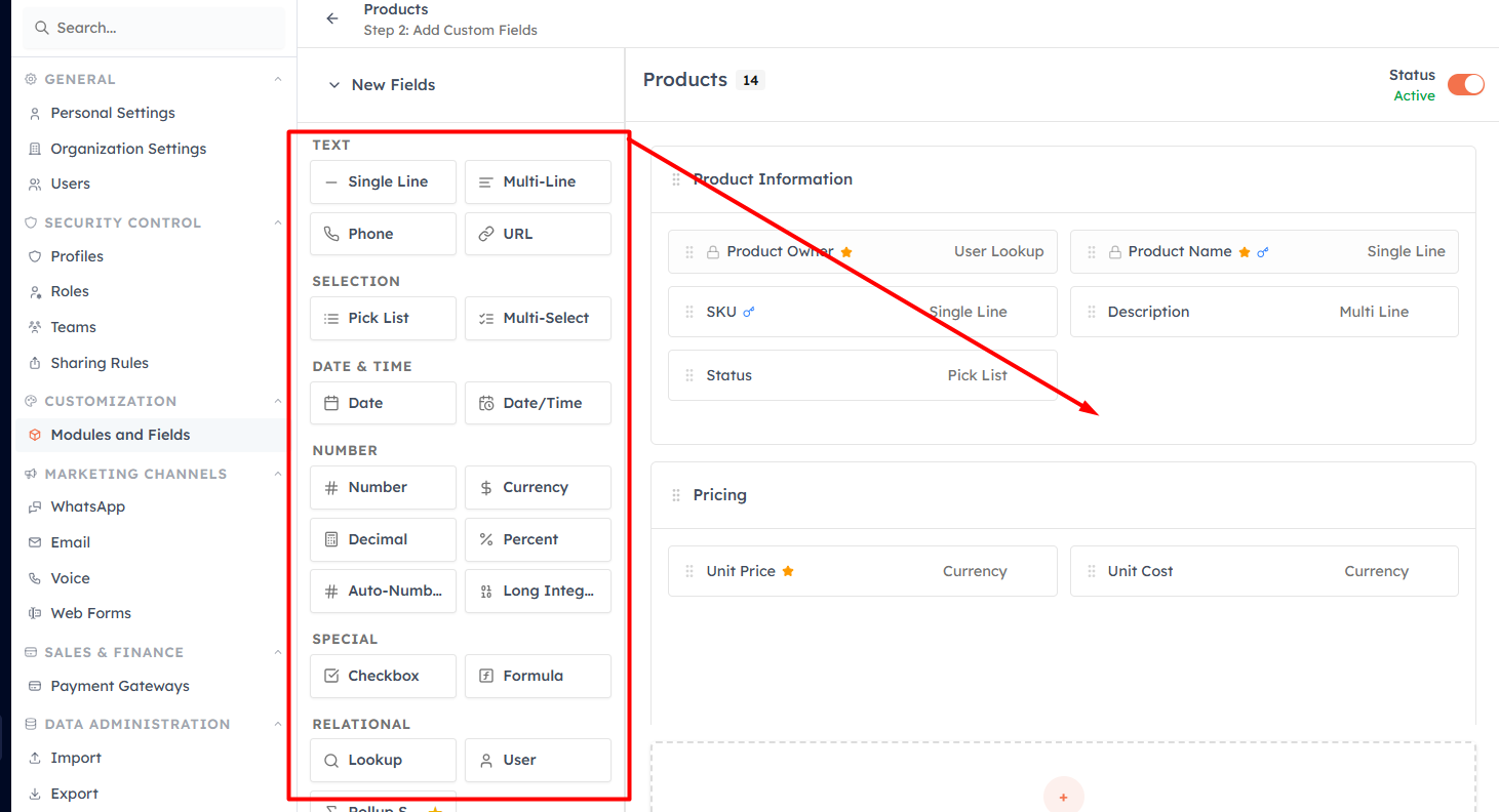 Step 4 — The Module Builder interface