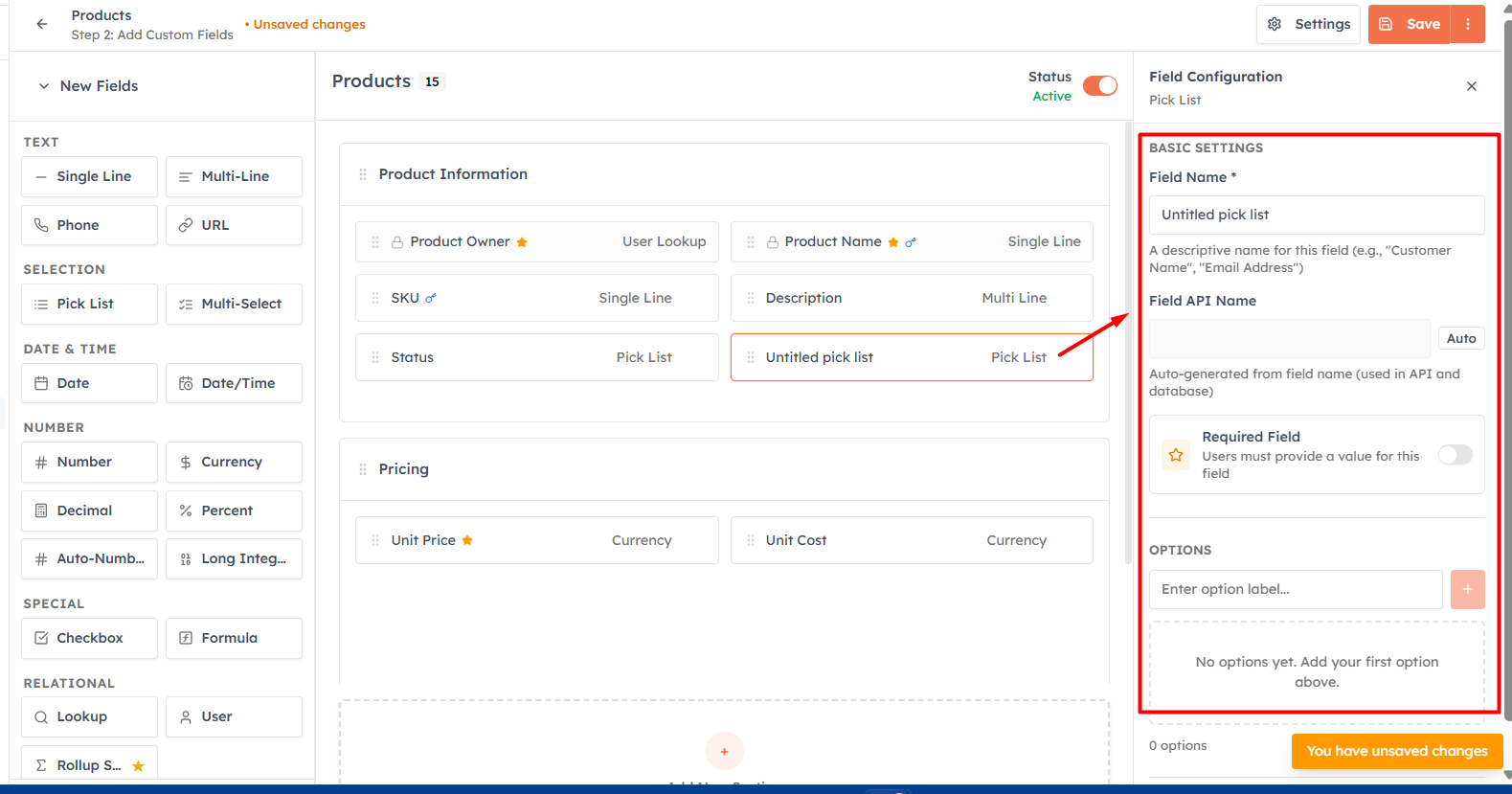 Step 4 — The Module Builder interface