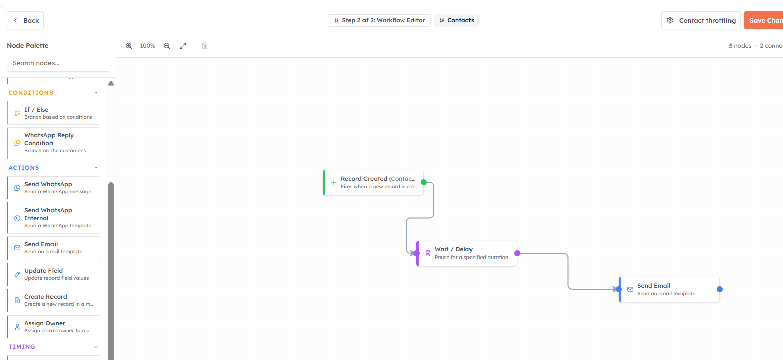 1. Welcome email to new contacts