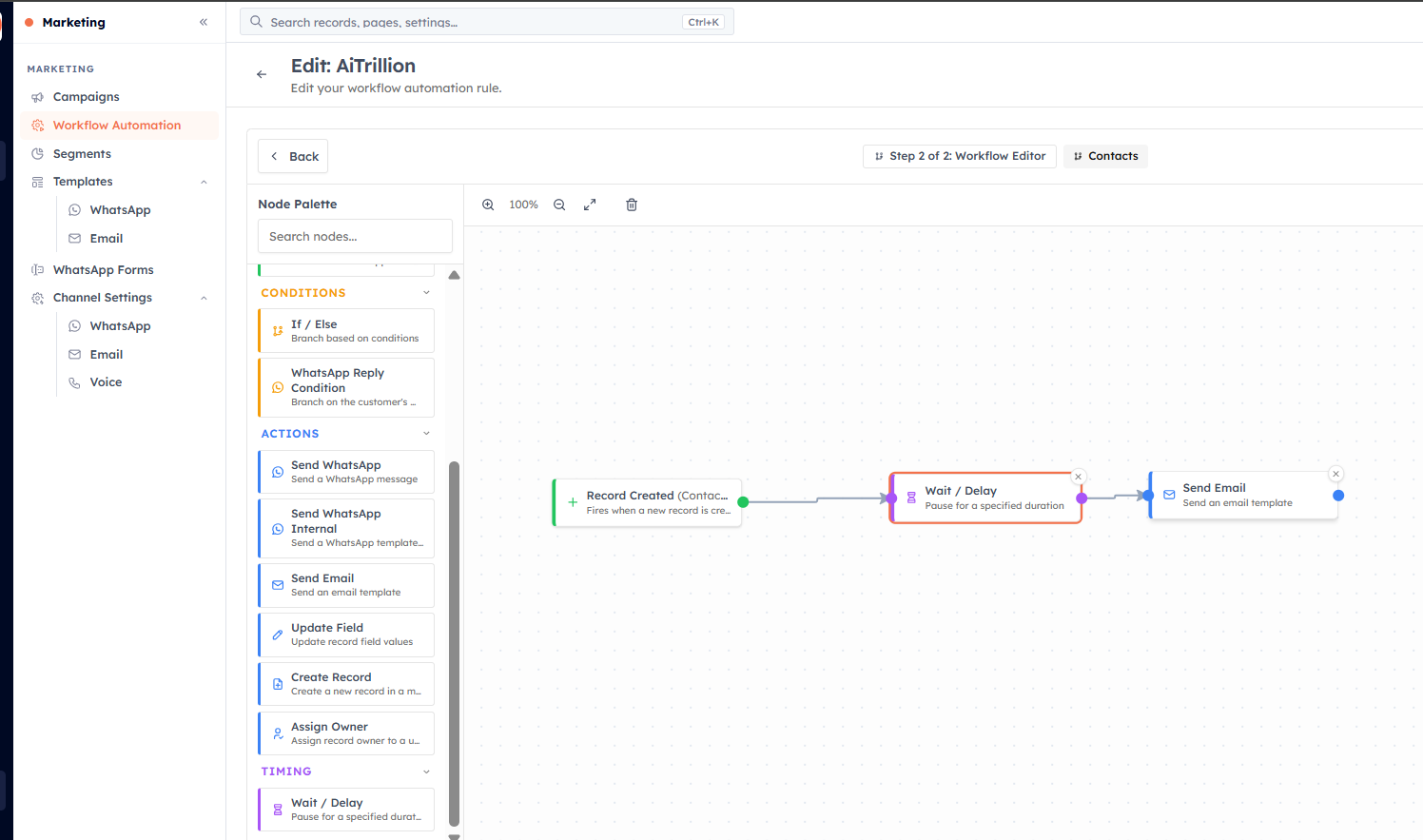 Adding time to a workflow