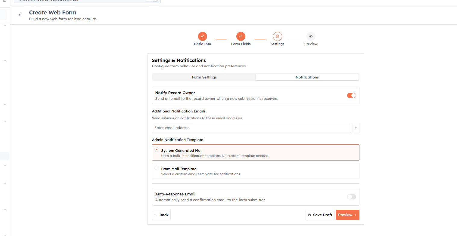 Step 3 — Settings & Notifications