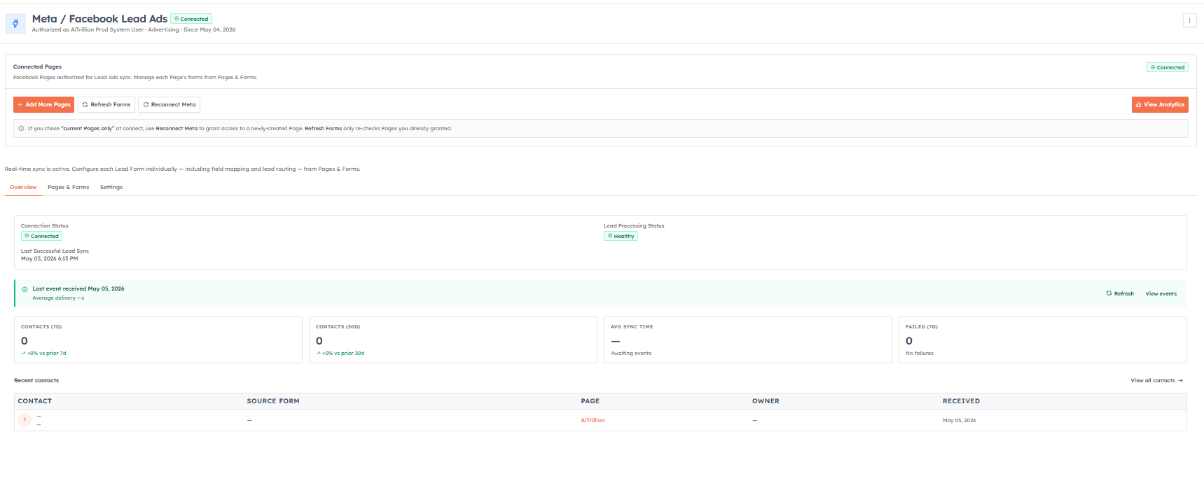 Step 1 — Authorize with Meta