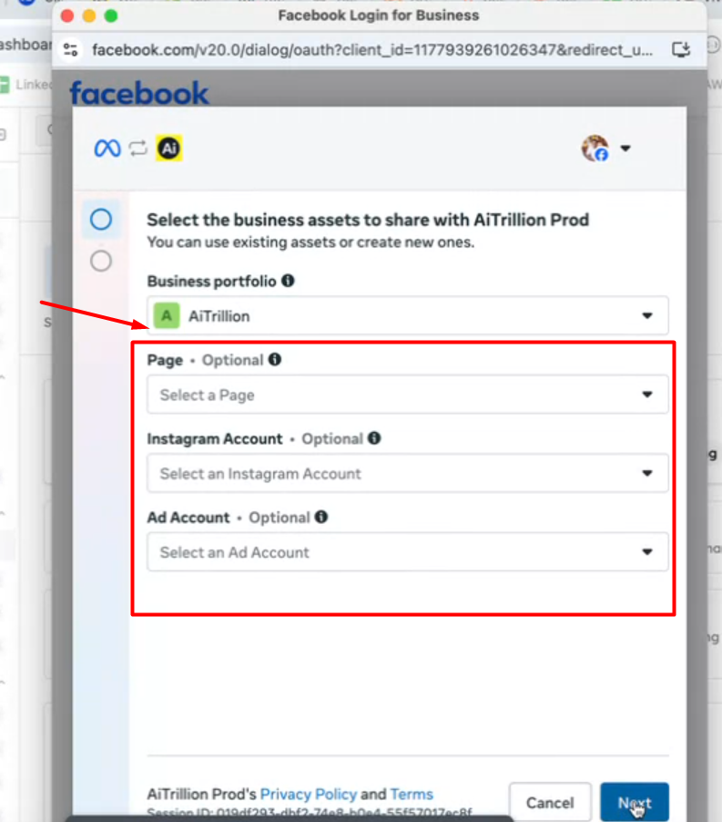 Step 1 — Authorize with Meta