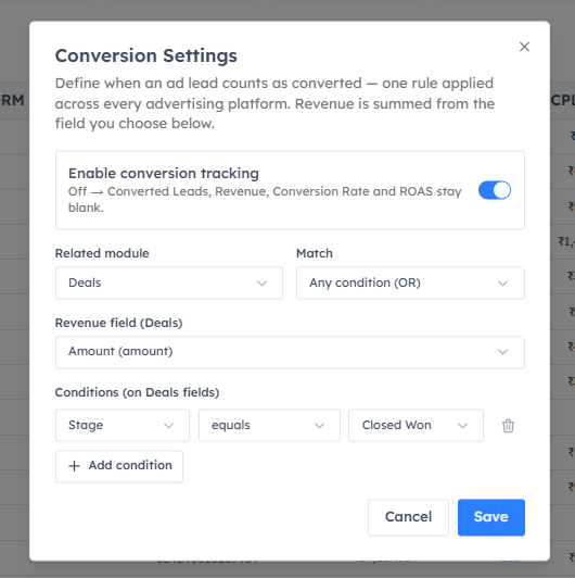 Configure the rule
