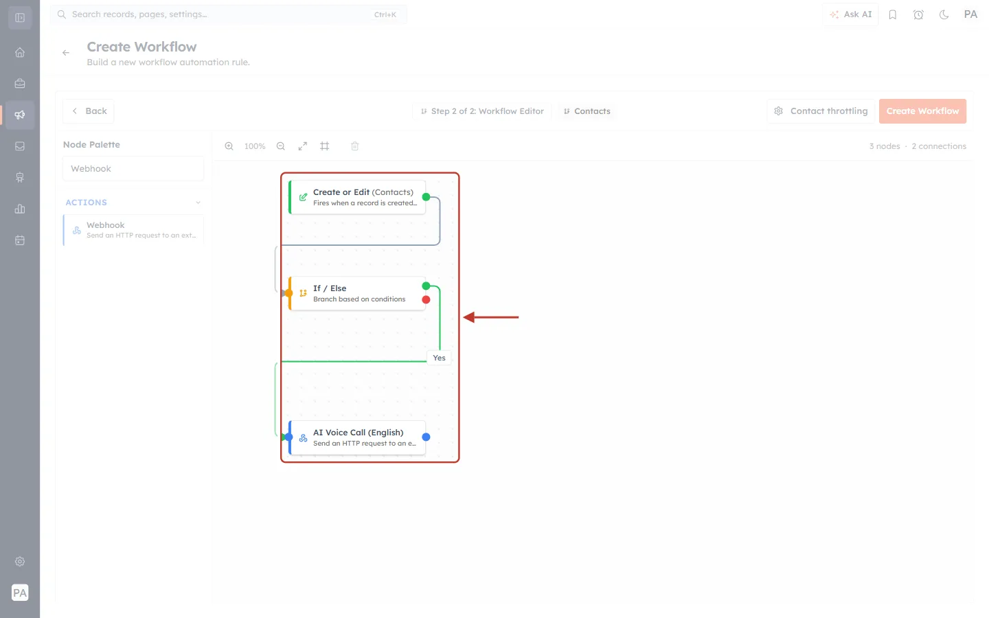 The all-in-one workflow: Create or Edit to If / Else to AI Voice Call (English)