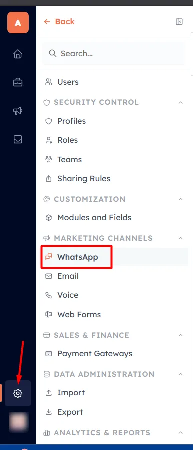 Step 1 — Open WhatsApp Settings