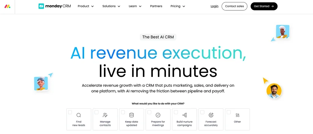 monday CRM visual sales workflow